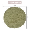 thumbnail image 2 of Home Weavers Bell Flower Collection Bathroom Rug 100% Cotton Tufted Round Shape Bathroom Rug, Soft Absorbent Bath Rugs, Non-Slip Bath Rug, Machine Washable Bath Mats for Bathroom- 30" Round, Green, 2 of 9