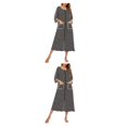 thumbnail image 1 of Minnieouse Vestido de noche de mujer con cremallera de repuesto, cárdigan transpirable de otoño e invierno, de oficina para el hogar, ropa de Negro S 2Conjunto, 1 of 6