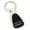 Black, variant on Dodge Dart Keychain & Keyring - Red Teardrop