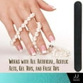 thumbnail image 2 of 10 PCS Double Sided Nail Files Emery Board 100/100 Grit Black Gel Cosmetic Manicure Pedicure, 2 of 3