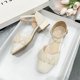 thumbnail image 1 of Sweet Ruffles Pearl Ladies Sandals Square Low Heel 2023 Summer Hot Tobillo Strap Casual Cozy Party Wedding Shoes Mujer Shoes39 Gao Jinjia LED, 1 of 2