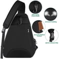 thumbnail image 6 of Slim Badminton Racket Bag, Adjustable Shoulder Crossbody Tennis Backpack for Outdoor Sports Training, 6 of 8