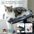 thumbnail image 6 of PAWZ Road 31.5" Modern Cat Tree Tower with Dual Large Condos for Kitten ＆ Medium Size Cat Dark Gray, 6 of 10
