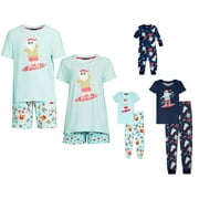 Derek Heart Tropical Holiday Matching Family Christmas Pajamas Infant Onesie Sleeper, Sizes Newborn-12 Months