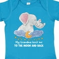 thumbnail image 4 of Inktastic My Grandma Loves Me to the Moon and Back Elephant Family Boys or Girls Baby Bodysuit, 4 of 5
