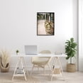 thumbnail image 2 of Outdoor Town Cafe Seats Town & City Photograph Black Framed Art Print Wall Art, 2 of 7