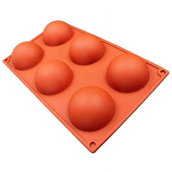 Abastado 3 Piece Dome Silicones, 6 Cavities 65mm Large Dome Cake Baking for Chocolate Cake Jelly Dome Mousse
