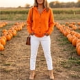 thumbnail image 5 of Women Hooded Button Front Knit Cardigan Top Drawstring Long Sleeve Loose Soft Sweater, M, 5 of 9