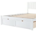 thumbnail image 5 of DreamBuck Full Size Platform Bed with Storage, Wooden Platform Bed with Headboard, 2 Under-Bed Drawers and Wood Slats Support, Platform Bed for Adults Teens, Bedroom, Dorm, No Box Spring Needed, 5 of 12