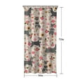 thumbnail image 5 of Schnauzer Dog and Pioneer Flower Shower Curtain 36"x72" ,Bathroom Decorative Shower Curtains Set with 12 Hooks,Modern Waterproof Washable Shower Curtain, 5 of 6