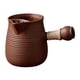 thumbnail image 5 of Tetera de cerámica para agua hirviendo, tetera de hojas sueltas, duradera, con asa lateral Marrón 350ml, 5 of 9