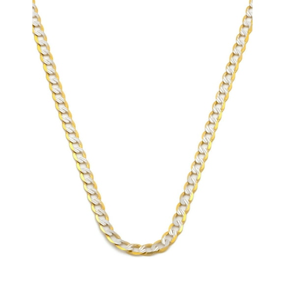Cadena Barbada Diamantada 3mm 60 Cm Oro Sólido 10K amarillo