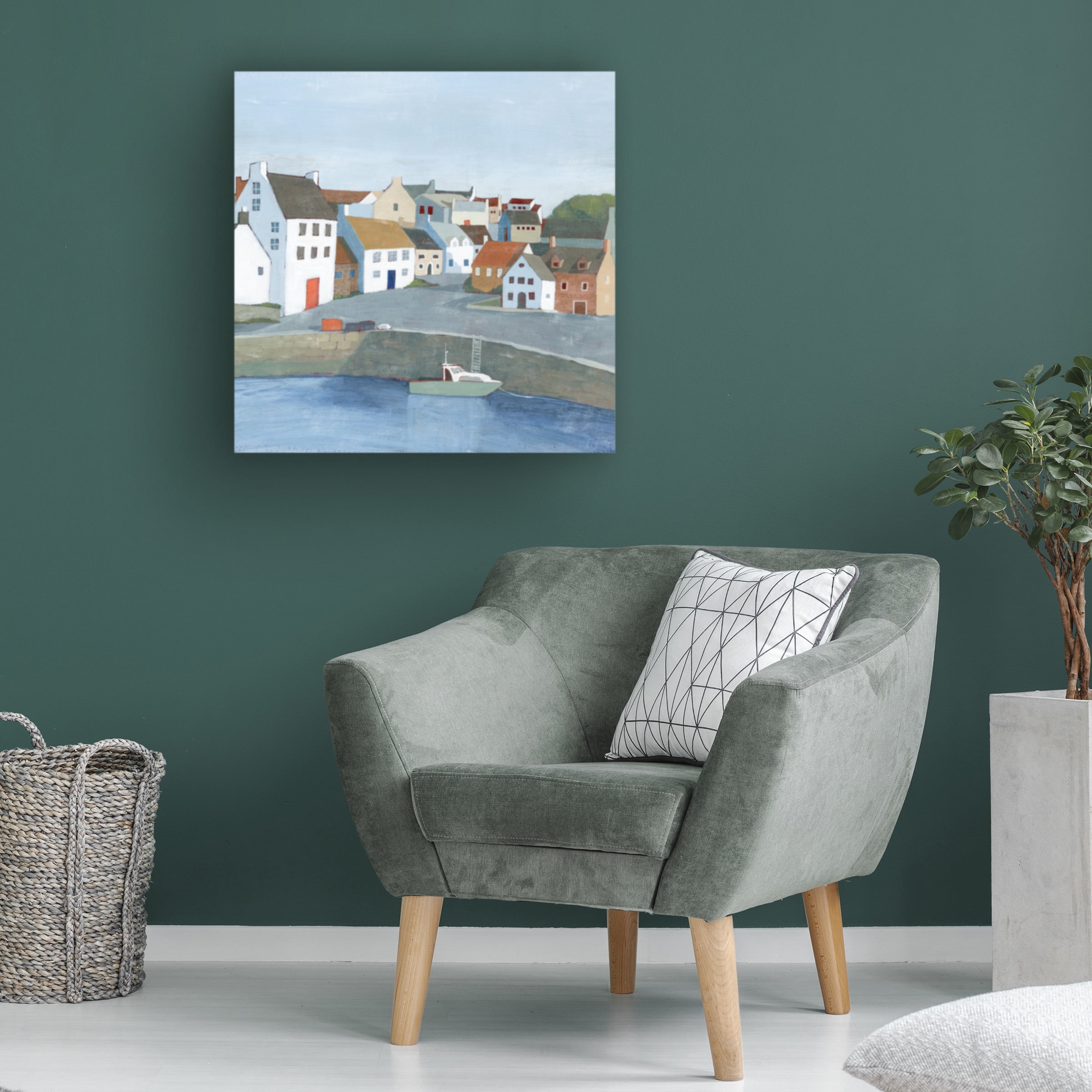 Grace Popp 'Old Coast Town II' Canvas Art