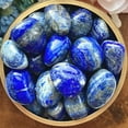 thumbnail image 2 of MATROOY Lapis Lazuli Tumbled Palm Pocket Stone Healing Reiki Crystal Rock Collection 1PC, 2 of 2