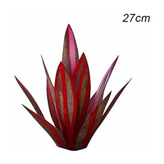 Escultura rústica de agave de metal rojo Arte de jardín de agave Granco Rustic Met