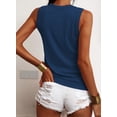 thumbnail image 3 of Sherrylily Women Tank Tops Summer Sleeveless Henley Shirts Low Cut Button Down Knit Tee, 3 of 4