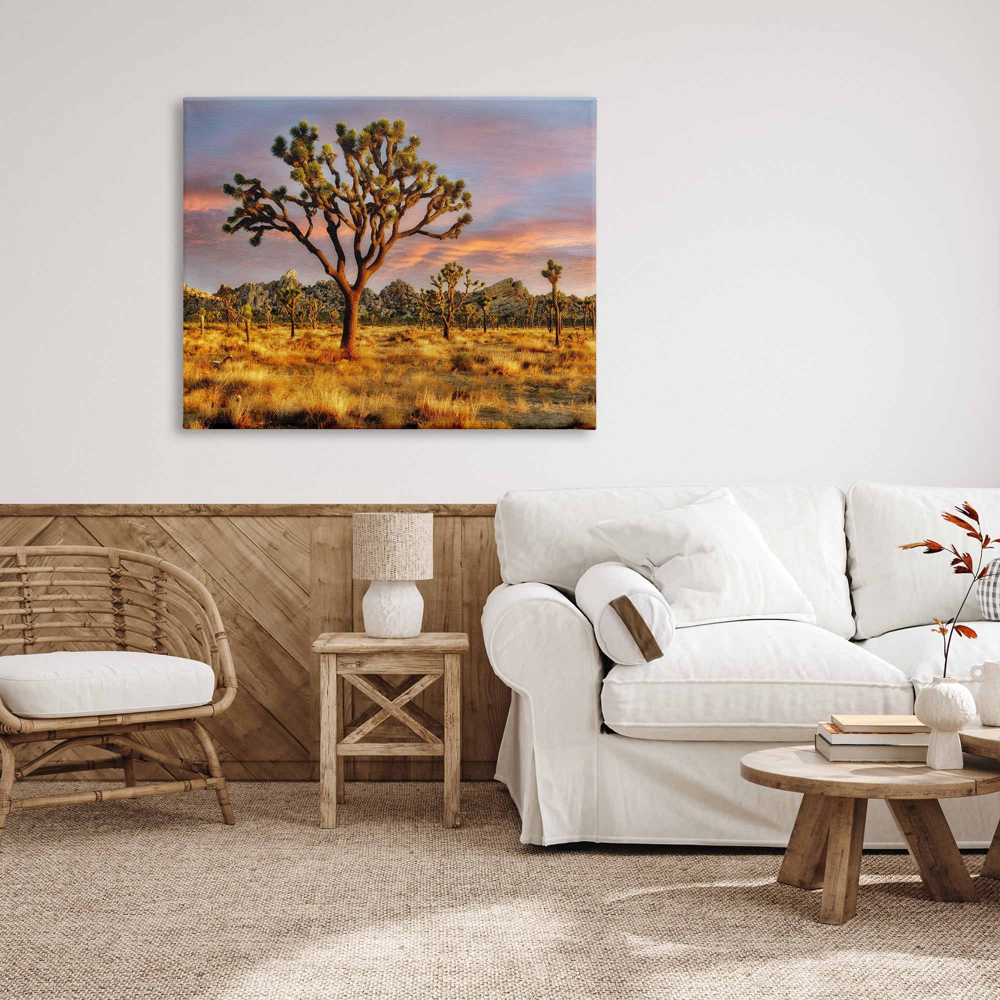 Stupell Industries Savanna Trees Photography Nature Photography Gallery Wrapped Canvas Print Wall Art, 48 x 36