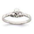 thumbnail image 1 of 925 Sterling Silver Claddagh Ring, 1 of 2