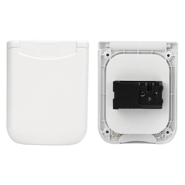 Electrical Panel Outlet, 2 3 Prong Dual USB Jacks ABS IP44 Magnetic Cover RV Power Outlet Box for Outdoor