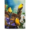 thumbnail image 1 of Evergreen Suede 2-Sided Garden Flag -Goldfinch, 1 of 1
