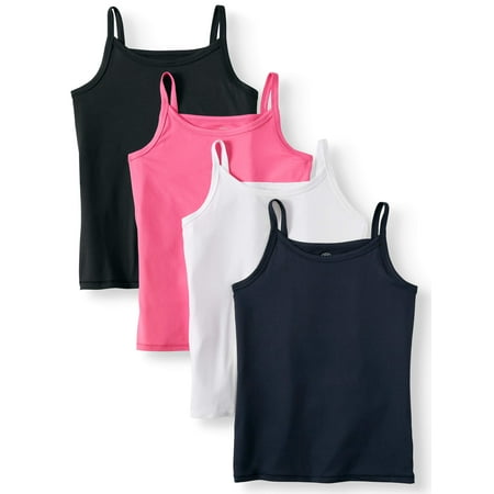 Wonder Woman Cami Set - Wonder Nation Girl's Cami Tank Top, 4-Pack (Little Girls, Big Girls & Big Girls Plus)