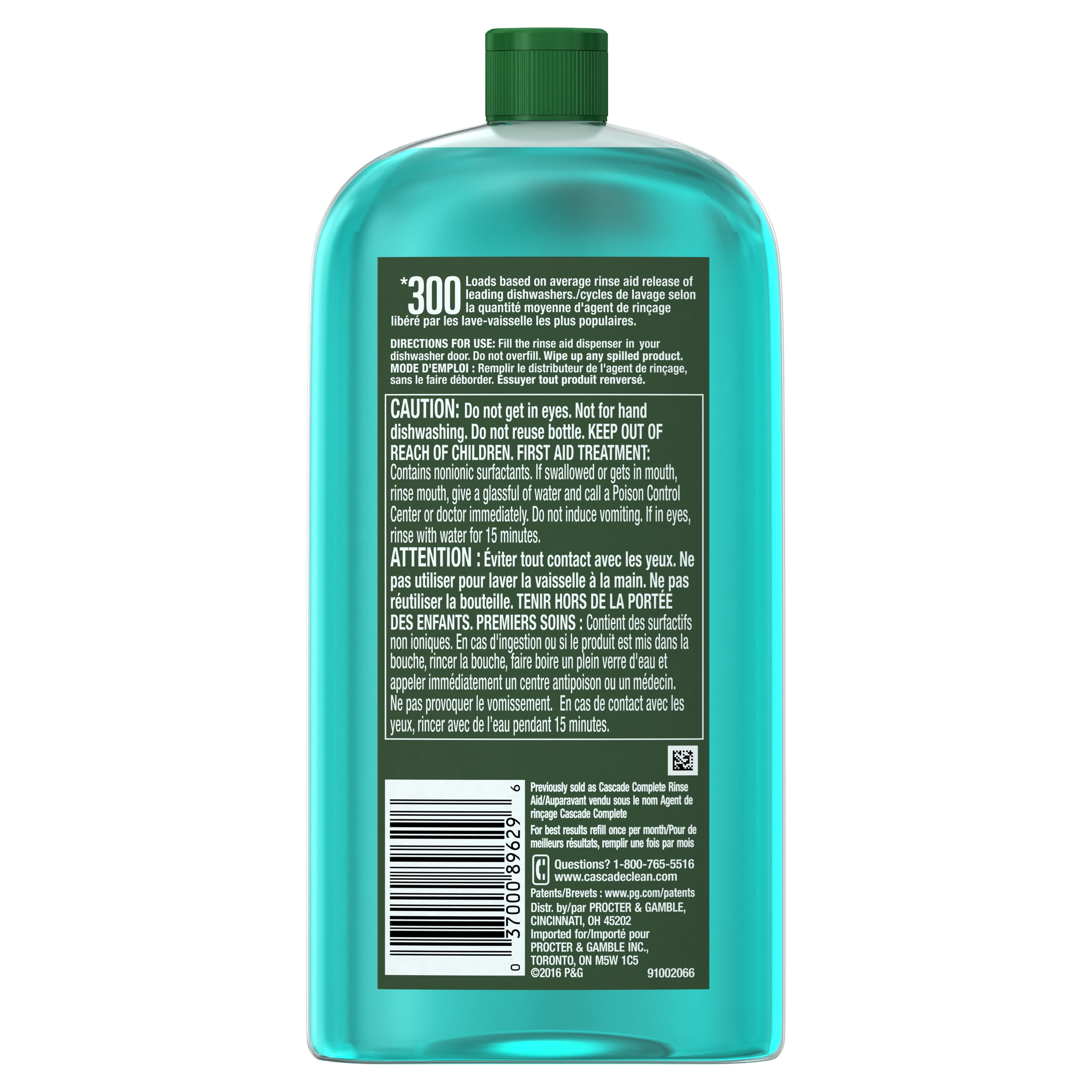 Cascade Platinum Rinse Aid 30 5 Ounces