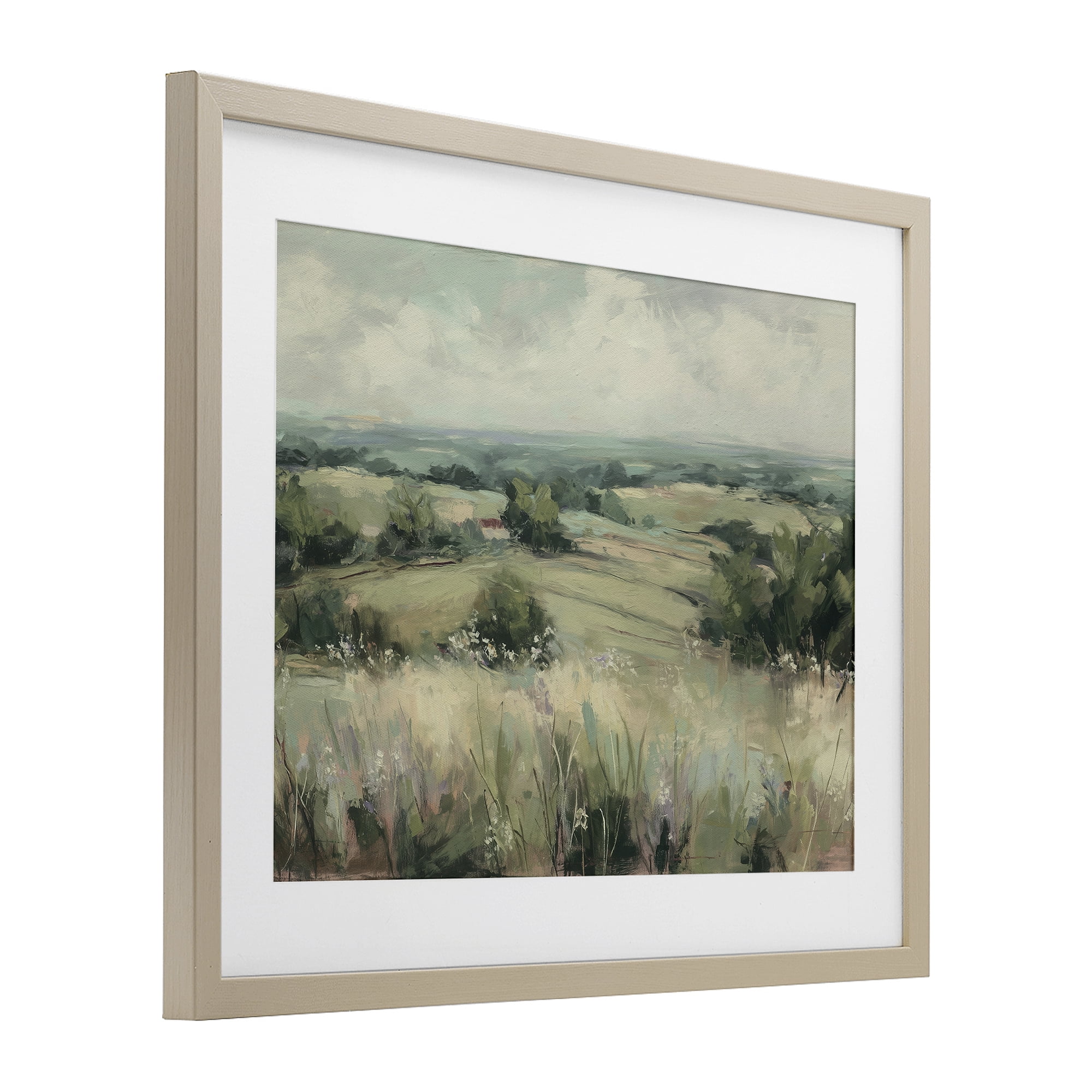 Stupell Industries Idyllic Green Pastures Birch Framed Print Under Glass, design by Svetlana Aleynikova