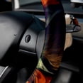 thumbnail image 5 of Xiong Fugu Steering Wheel Cover, Car Wheel Cover, Car Wheel Covers, 14.5 Inch, Printing, PVC Leather, Auto Accessories, 5 of 6
