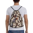 thumbnail image 2 of Easygdp Vector Butterflies Drawstring Backpack, Beach Sackpack, Travel Sackpack Lightweight for Sports, Gym, Travel, Swimming - Medium, 2 of 9