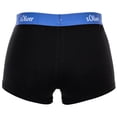 thumbnail image 3 of s.Oliver Calzoncillos para hombre, paquete de 3 - Trunks, Hipsters, Algodón Stretch Negro Contrast L, 3 of 7
