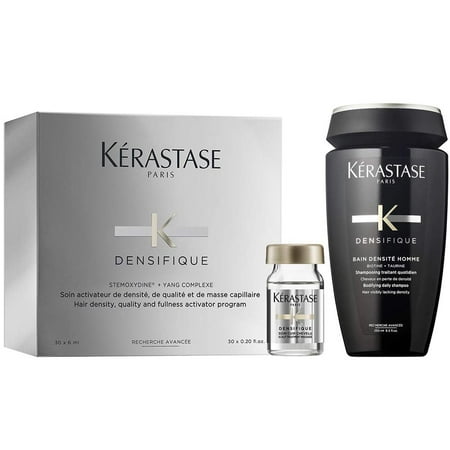 Densifique Homme Hair Density and Fullness Programme, 30 x 0.2 Oz & Densifique Bain Densite Homme Daily Care Shampoo - 8.5 Oz