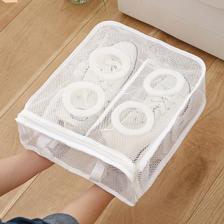 

Shoe Protection Washing Bag Durable Shoe Cleaning Bag with Zip Closure for Knitted Sock Shoe
