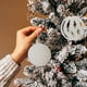 thumbnail image 4 of mfyjkho Bolas De Adorno Navideñas De Terciopelo Flocado De 6 Cm Con Lazos Para Colgar Para Decorar El Árbol, Paquete De 12, 4 of 6