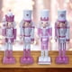 thumbnail image 5 of A A El rey soldado del Cascanueces de madera de 12 pulgadas figura la decoración de la Navidad para la tabla interior, 5 of 5