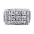 thumbnail image 2 of AFFY 0.20CT White Natural Diamond Men's Anniversary Ring 14k White Gold over Silver-11, 2 of 6
