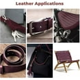 thumbnail image 5 of ELW Wine Latigo Leather 5-6 oz. 2-2.4mm Straps, Belts, Strips 1-1/2" 3.8cm Wide X 50" 1.27m Length Full Grain Leather Cowhide DIY Arts & Craft Projects, Clothing, Jewelry, Wrapping, 5 of 7