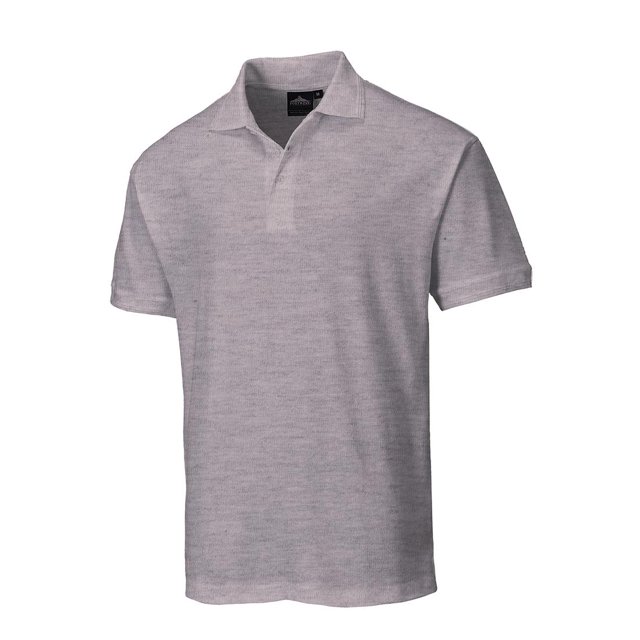 Portwest - Polo Naples para Hombre (Gris Jaspeado)