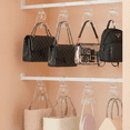 thumbnail image 4 of OnDisplay LuxeArch: Premium Wide Arch Acrylic Handbag/Purse/Backpack Hanger (Clear, 12), 4 of 7