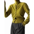 thumbnail image 2 of Womens Cardigan Sets 2 Piece Long Sleeve Shrug Top Cropped Cardigan Jackets with Vest Green Set L, 2 of 8