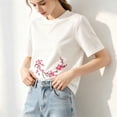 thumbnail image 5 of 4 Pack Cherry Blossom Iron On Embroidery Patch Floral Applique for Clothing, Decorative Flower Patches for Jackets, Bags, Hats and DIY Craft Projects, 5 of 9