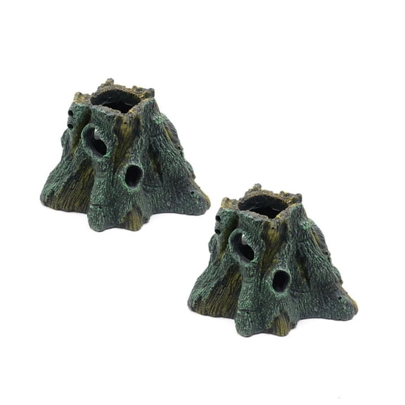 2lots Reptiles Houses Shelter Basking Cave Crawling Terraces Hide Cave Reptiles for Home or Educational Display