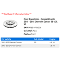 thumbnail image 2 of Front Brake Rotor - Compatible with 2010 - 2015 Chevy Camaro SS 6.2L V8 2011 2012 2013 2014, 2 of 2