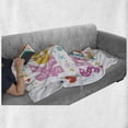 thumbnail image 6 of Positive Energy Soft Flannel Fleece Throw Blanket, Cheerful Design Keep Smiling Typography with Colorful Print, Cozy Plush for Indoor and Outdoor Use, 50" x 70", Multicolor, by Ambesonne, 6 of 6