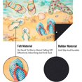 thumbnail image 4 of Summer Door Mat, Outdoor Doormat, Low Profile Welcome Mat, Non-Slip Absorbent Washable Entrance Rug Mat for Indoor Pet Porch Entrance, Summer Home Decor, Size 18" X 30", 4 of 6