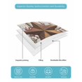 thumbnail image 5 of Quilts Full Size, Texas Star Grey Wooden Soft Comforter Bedding Set for Bed, Farmhouse Berry Countryside Lightweight Quilted Bedspread with Pillow Cover(2 Pieces) for All Season, 78x90 Inch, 5 of 6