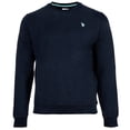 thumbnail image 1 of U.S. POLO ASSN. Sudadera para hombre - Forro polar diagonal con acabado carbono, cuello redondo, algodón Azul oscuro L (Large), 1 of 3