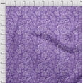 thumbnail image 4 of oneOone Cotton Poplin Twill Medium Purple Fabric Jacobean Silhouette Flower Quilting Supplies Print Sewing Fabric By The Yard 56 Inch Wide, 4 of 4