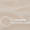 thumbnail image 2 of Toallas de Cocina Algodón Tejido Waffle Absorbentes Suaves Secado Rápido 20x28 Pulgadas Pack 4 Beige para Limpieza Hogar, 2 of 5