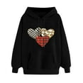 thumbnail image 4 of WJHWSX Womens Hoodies,Black Hoodie,Stretch Fabric,Breathable,Polyester,Black,L(US:8), 4 of 6