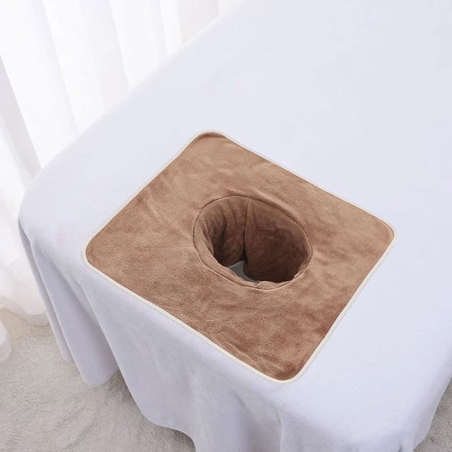 Toalla de Mesa de , Protector de Sábanas, Funda de Cama Cómoda, Lavable, Cabecero de Cama SPA, Almohadilla de Cortina para El Cuidado de La Piel Marrón